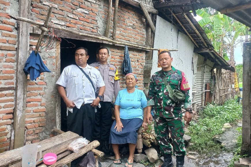 Kawal Bantuan Rumah Layak Huni, Tiga Pilar Desa Banjarsari Kulon Cek Progres Bedah Rumah BSPS di Dusun Beketok