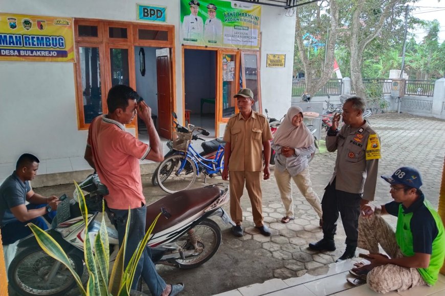 Sinergi Polri dan Desa, Bhabinkamtibmas Bulakrejo Koordinasi Persiapan "Bahana Bersahaja"