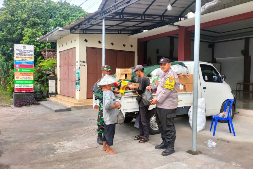 Pastikan Stok Aman Menjelang Ramadan, Bhabinkamtibmas Kebonagung Amankan Bazar Sembako Murah